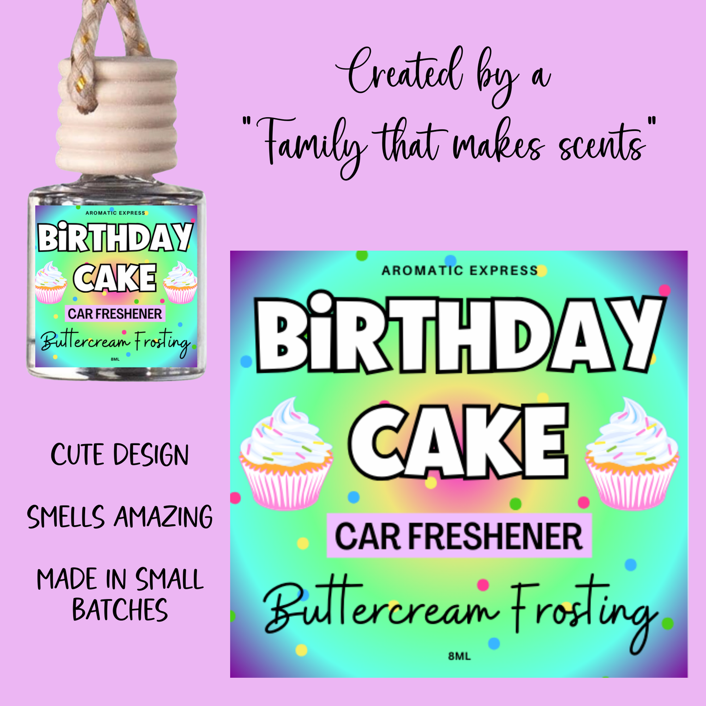Birthday Cake Car Frshie