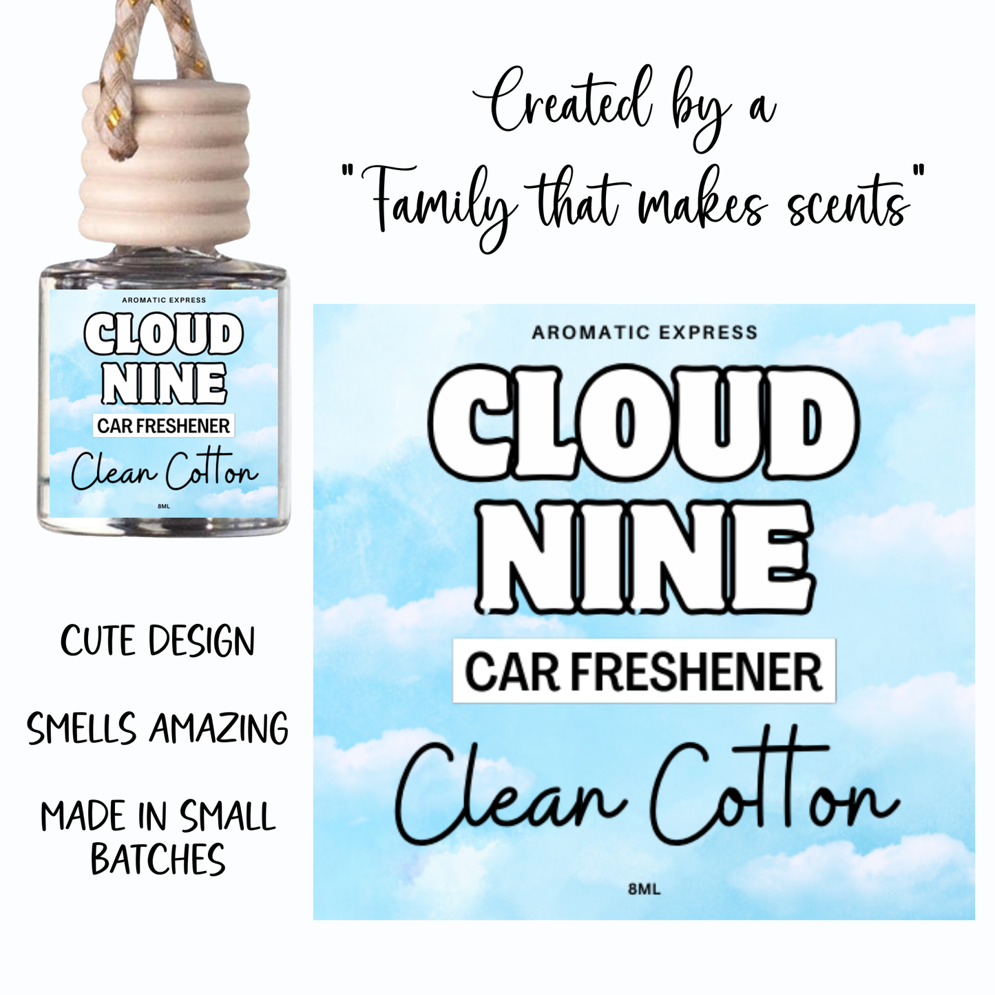 Clean Cotton Car Freshie