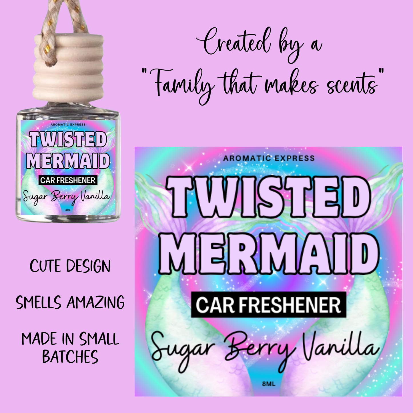 Twisted Mermaid Car Freshie