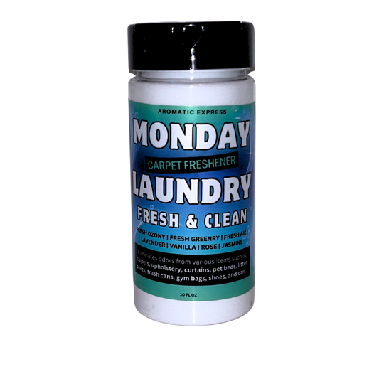 Monday Laundry Carpet Freshener | 10oz Sprinkle Jar | Odor Eliminator Powder