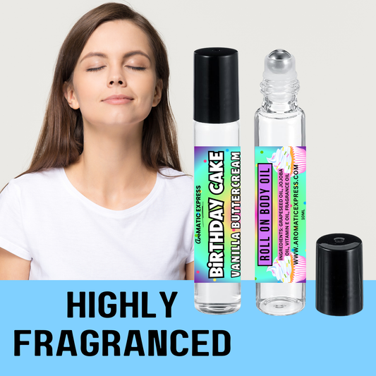 Birthday Cake Vanilla Buttercream Frosting Roll On Body Oil