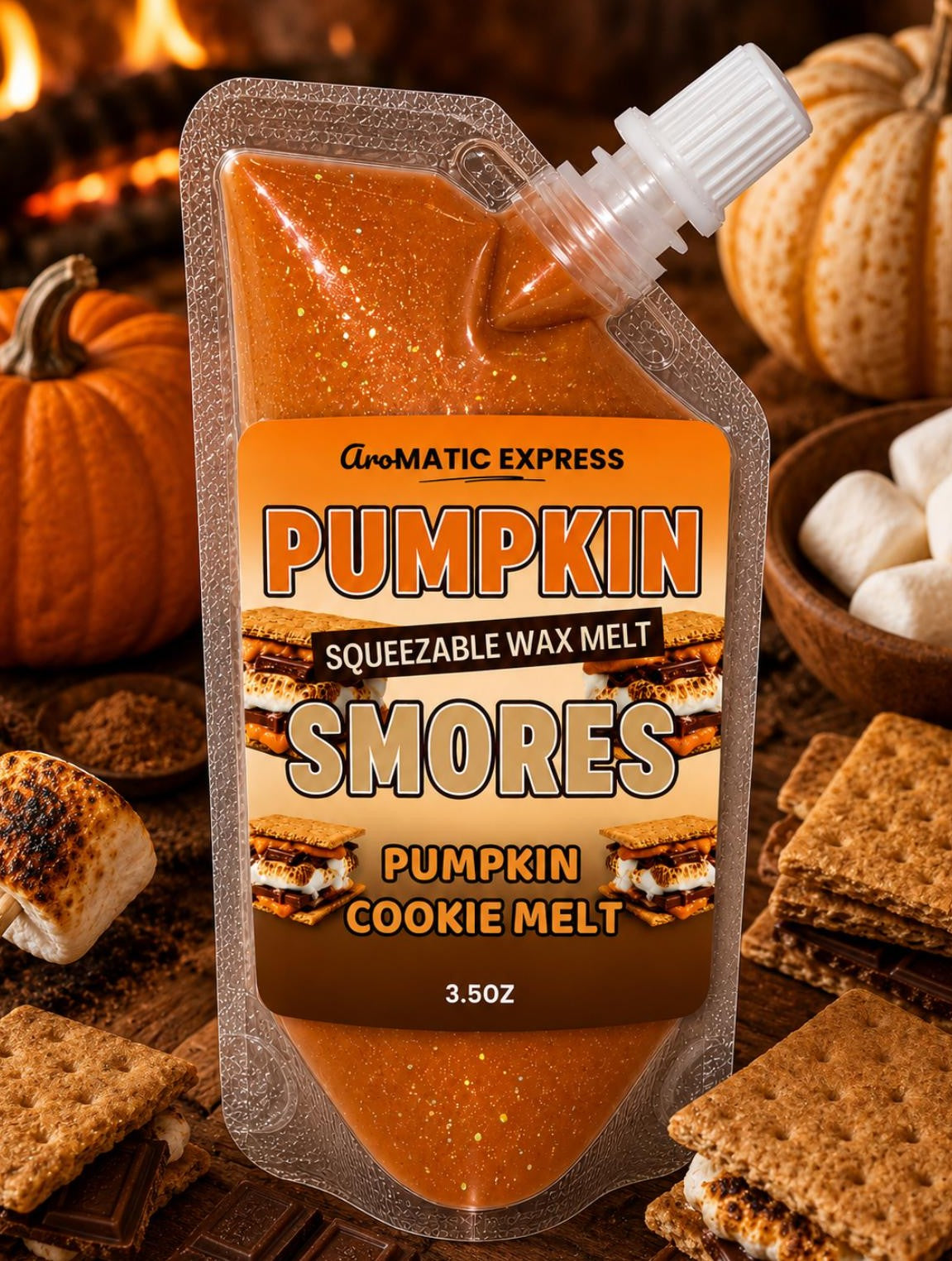 Pumpkin Smores Squeezable Wax Melt