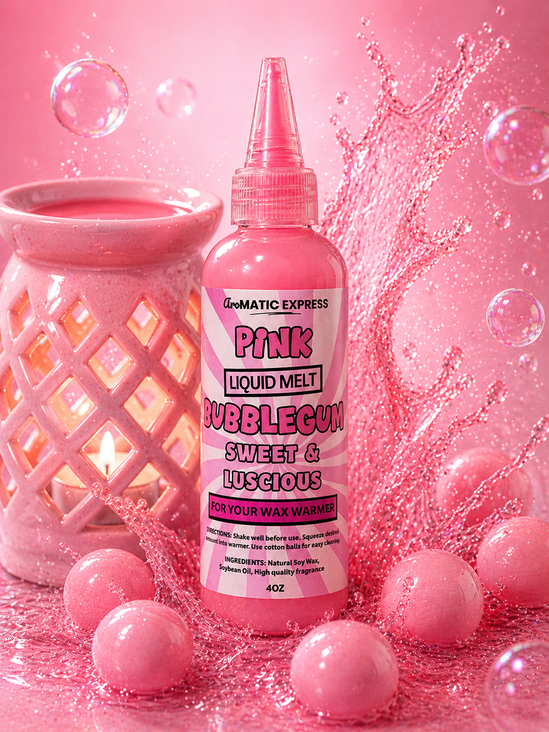Liquid Wax Melts Pink Bubblegum