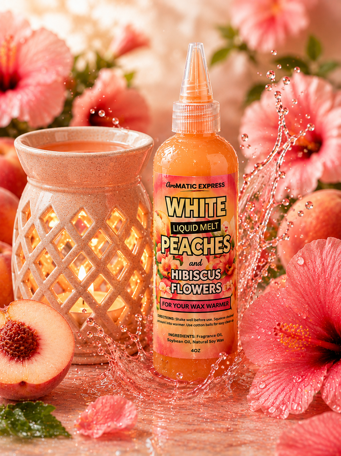 Liquid Wax Melts Peach Petals