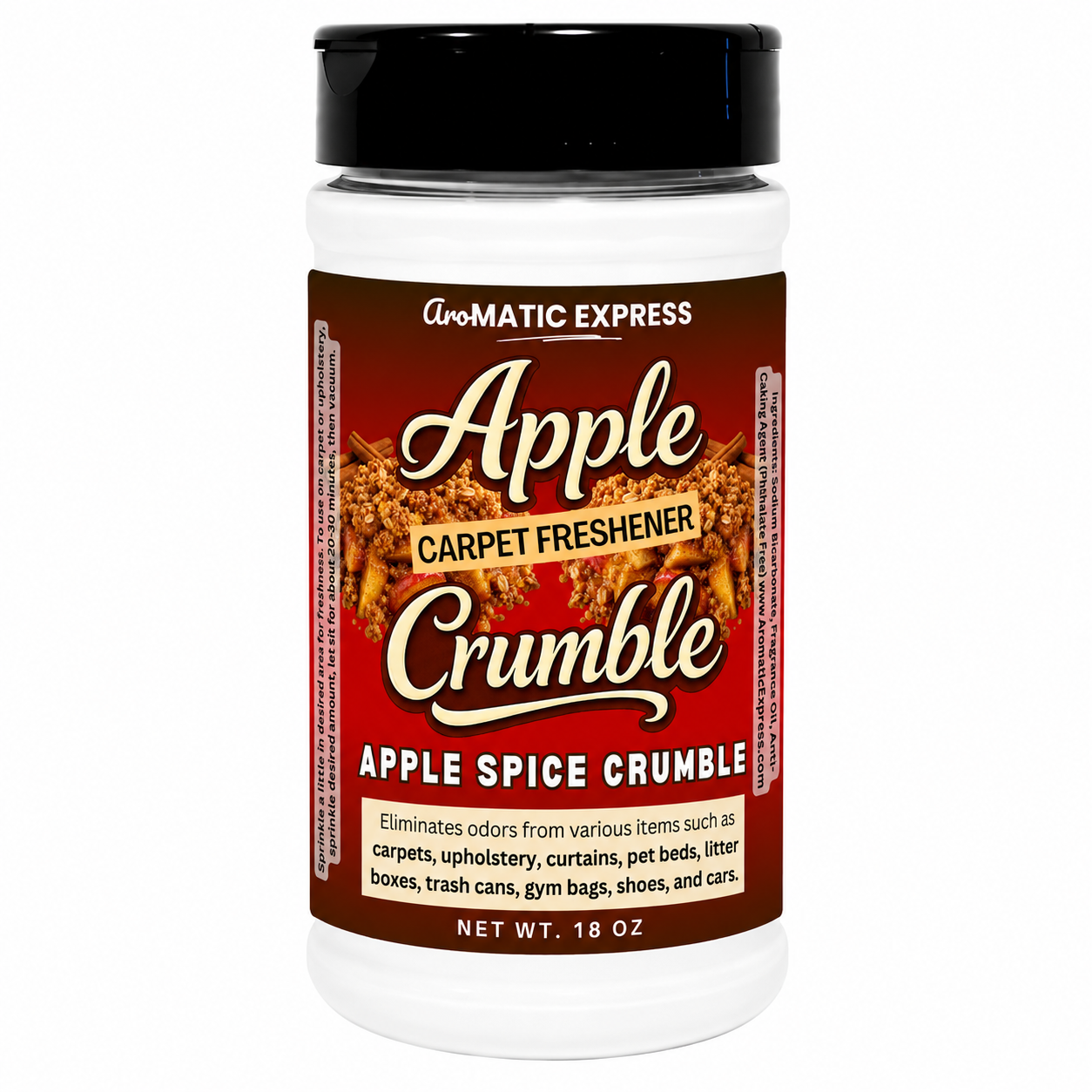 Apple Crumble Carpet Freshener | 18oz Jar | Odor Eliminator Power