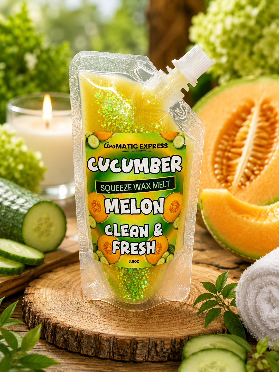 Cucumber Melon Squeezable Wax Melt