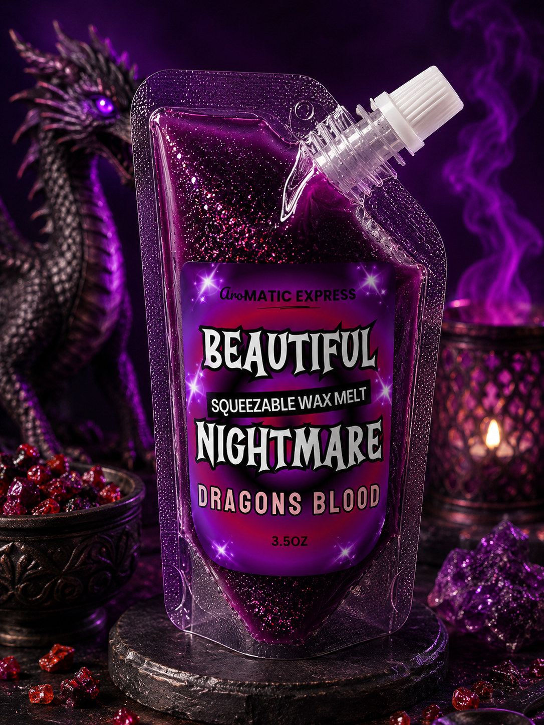 Beautiful Nightmare Dragons Blood Squeezable Wax Melt