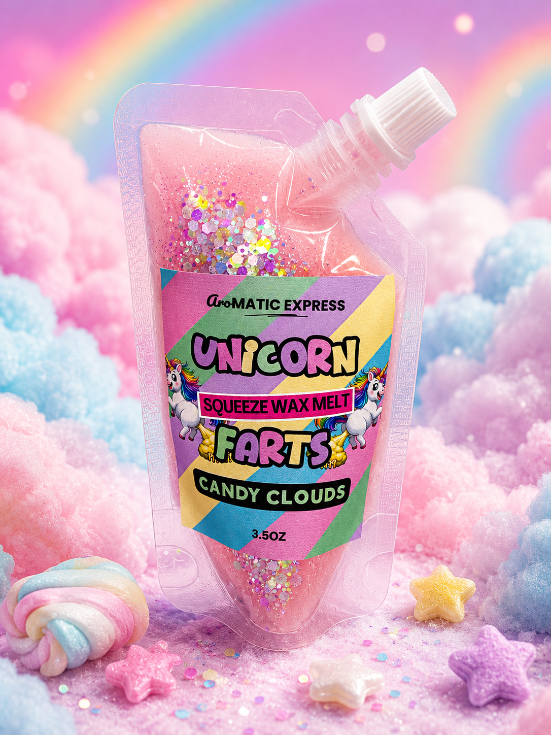Unicorn Farts Candy Cloud Squeezable Wax Melt