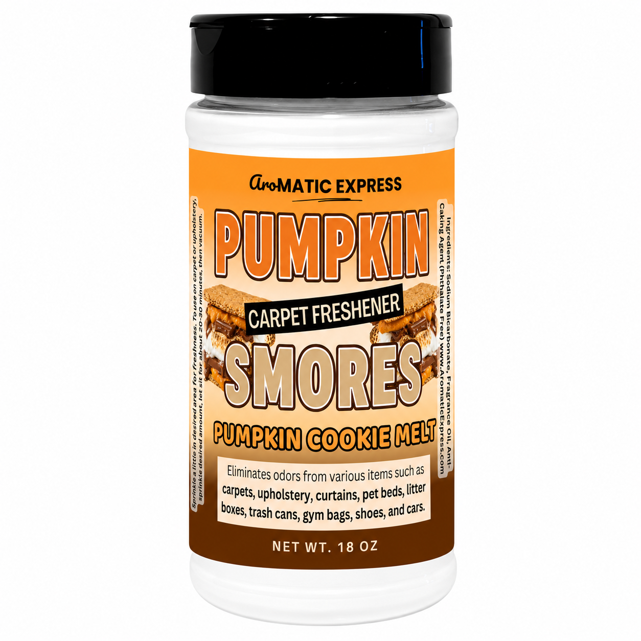 Pumpkin Smores Carpet Freshener | 18oz Jar | Odor Eliminator Power