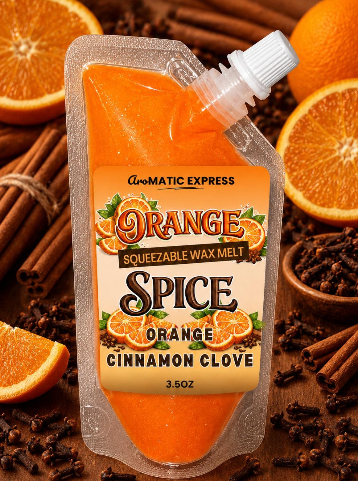 Orange Spice Squeezable Wax Melt